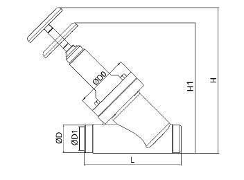 Dn15-Dn80 Butt Welding Globe Stop and Check Valve