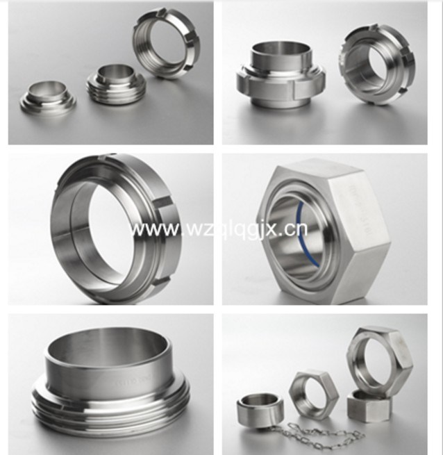 China Manufacture Stainless Steel Fitting Sanitary Union Hexagon Nut
