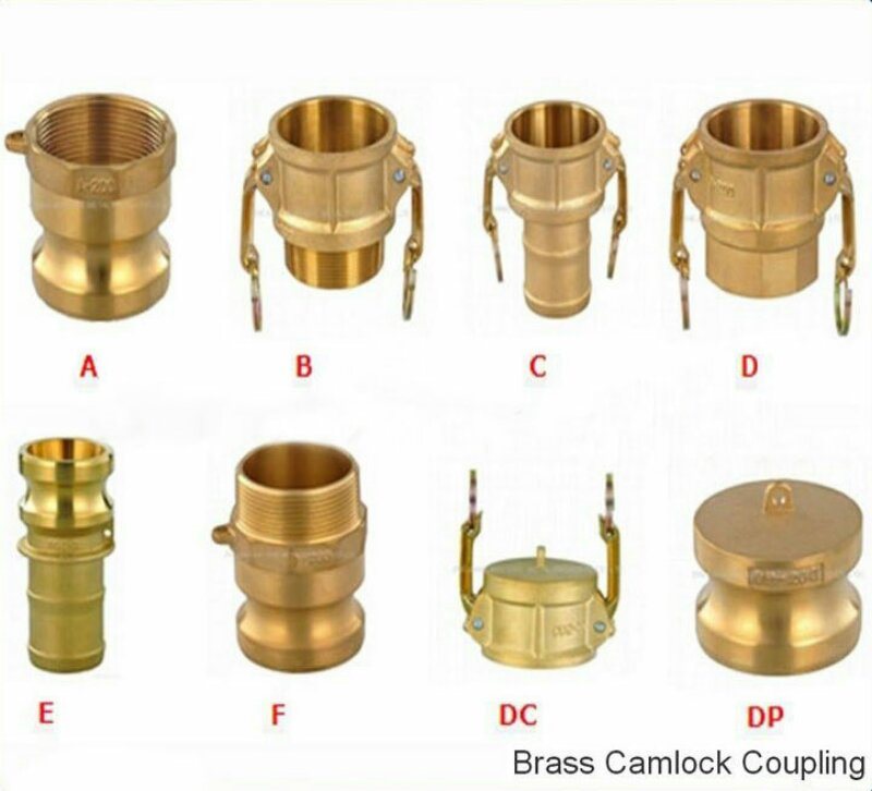 Self-Locking Camlocks Type C, Brass Camlock Couplings, Quick Cam and Grooved