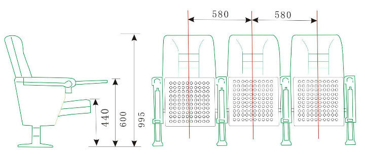 Auditorium Cinema Seat, Movie Chairs, Cinema Theater Seating