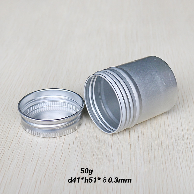 50g Slim Aluminum Screw Cans Tin Canisters