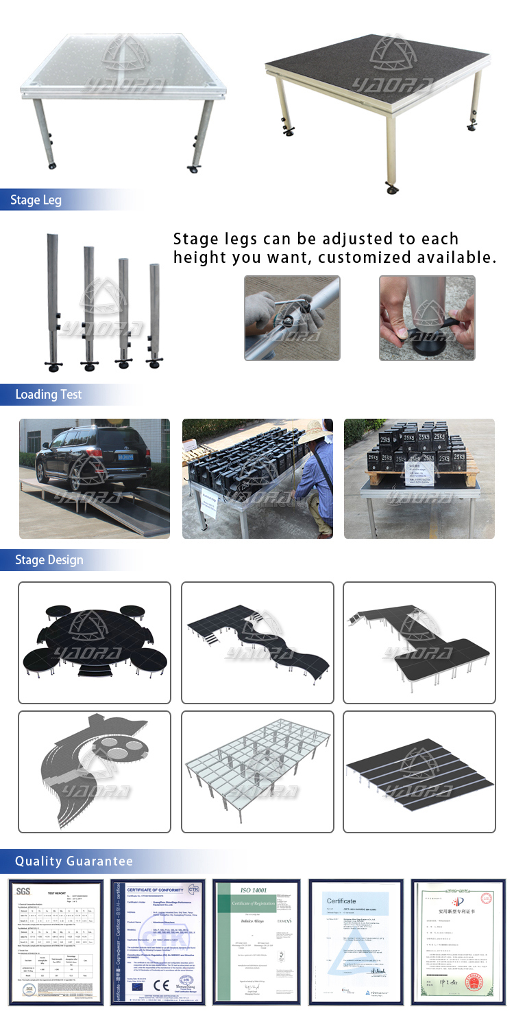 Flexible Folding Useful Stage Customized Design Dance Stage