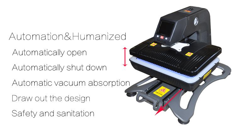 Pneumatic 3D Vacuum Sublimation Mug T-Shirt Heat Press Transfer Printing Machine with Ce