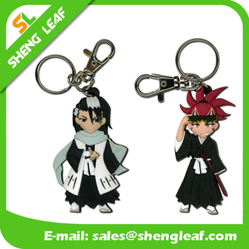 Custom Promotion Gifts Rubber Key Ring Product (SLF-KC008)