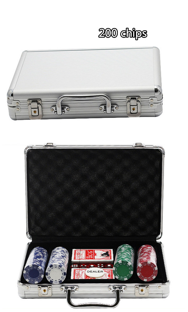 Portable Chip Boxes Aluminum Poker Chip Case