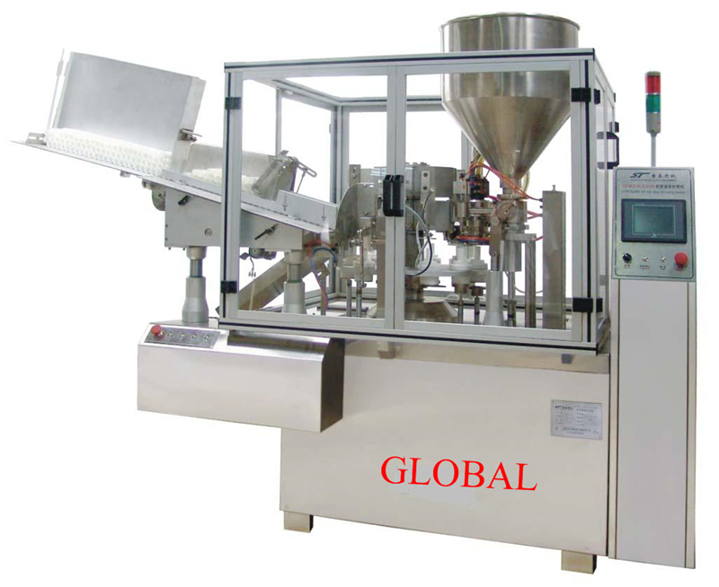 Aluminum Plastic Tube Filling Sealing Machine for Toothpaste Ointment Cream