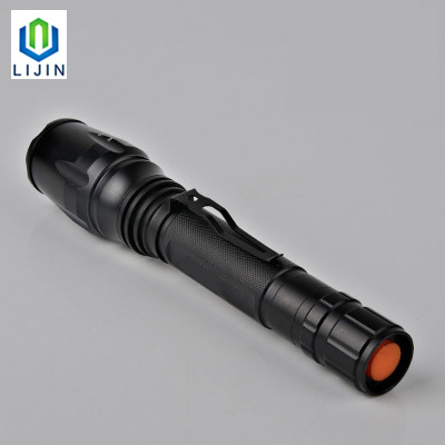 Telescopic Focusing T6 Super Bright Flashlight with Clip