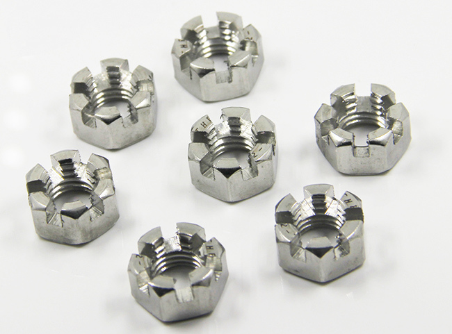 DIN 935 Stainless Steel 304 Slotted Hexagon Nut