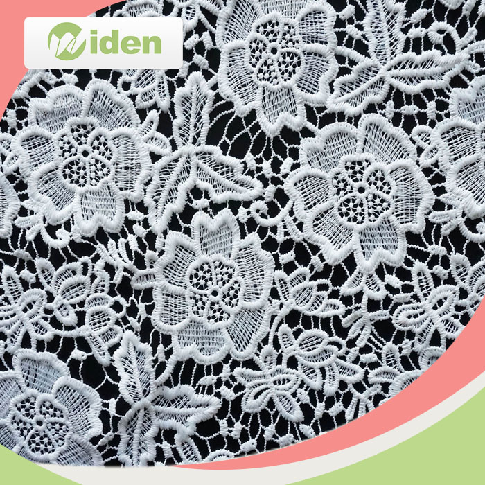 Make to Order Polyester Embroidered Chemical Lace Fabric