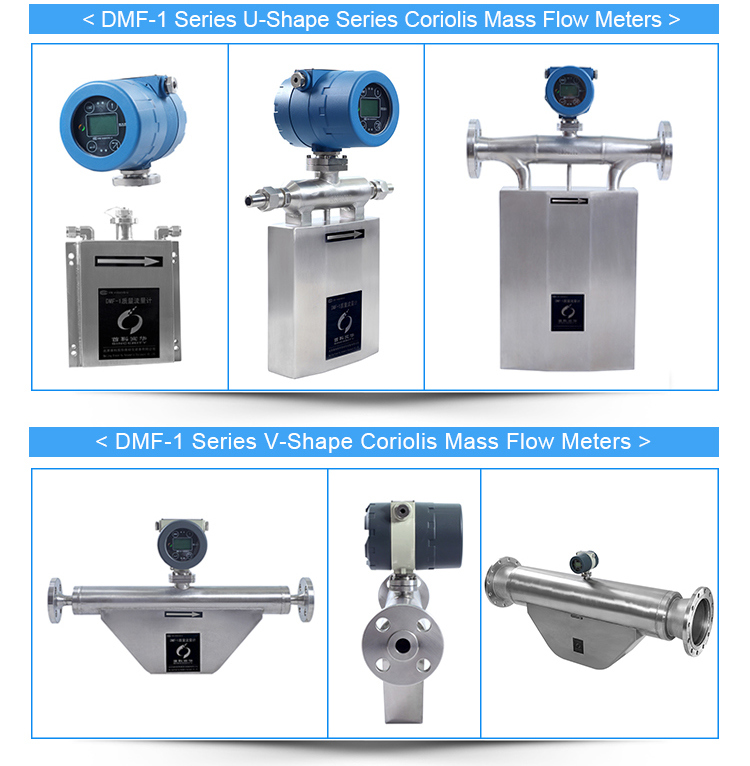 Coriolis Mass Liquid-Gas Flow Meter for Marine Diesel Fuel Oil