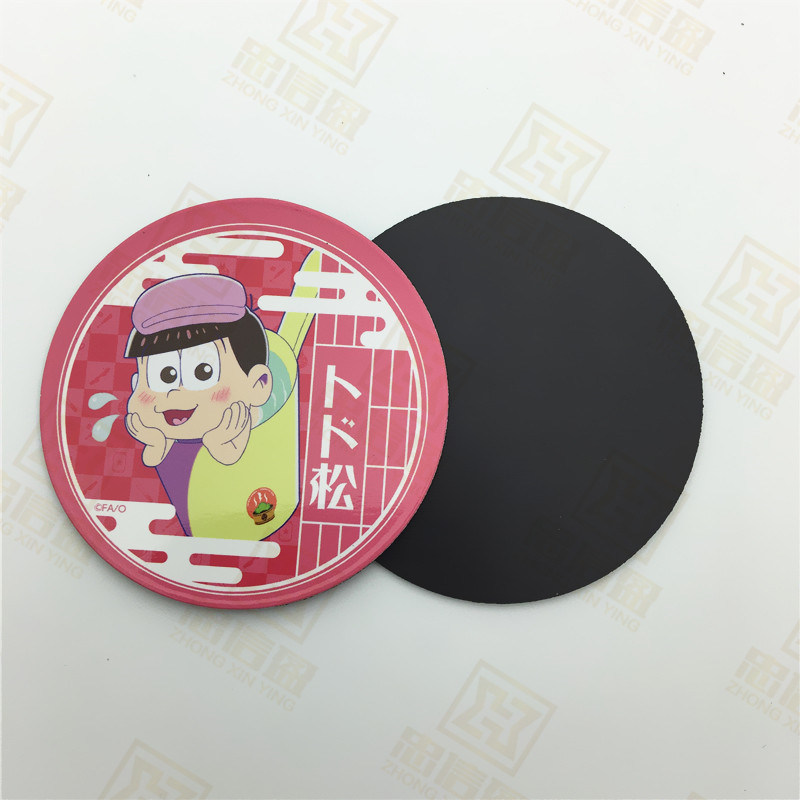 Rubber Magnet Fridge Sticker Coated Art Paper or PVC