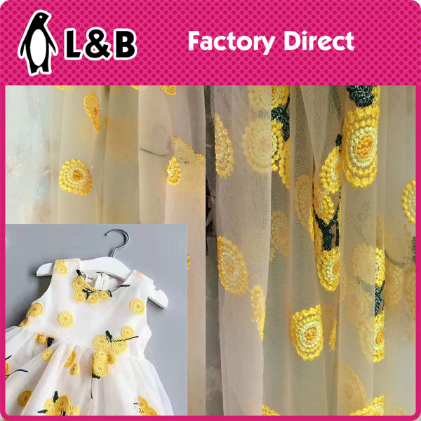 130cm Embroidered Birds Lace Fabric