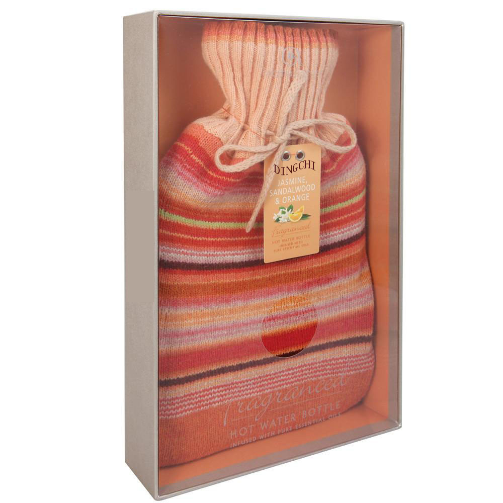 Colourful Knitted Hot Water Bag Cover