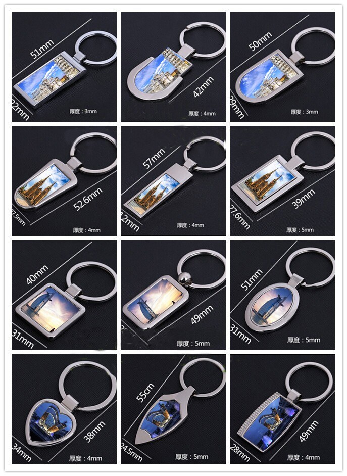 Wholesale Cheap Price Custom Blank Metal Key Ring Sublimation Key Chain