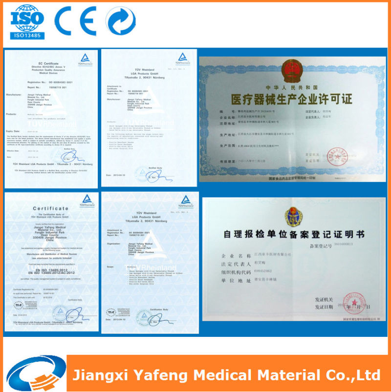 Medical Disposable Sterile Prewashed Lap Sponge 45cmx45cm-4ply