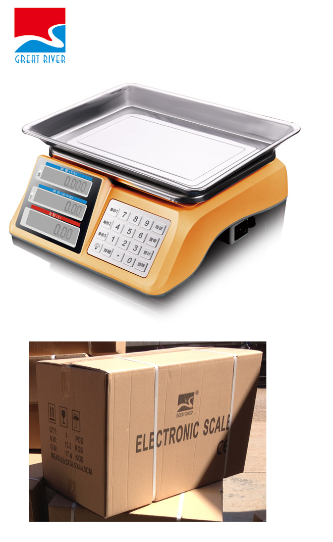 Electronic Price Weighing Scale with Stainless Steel Key (DH-608)