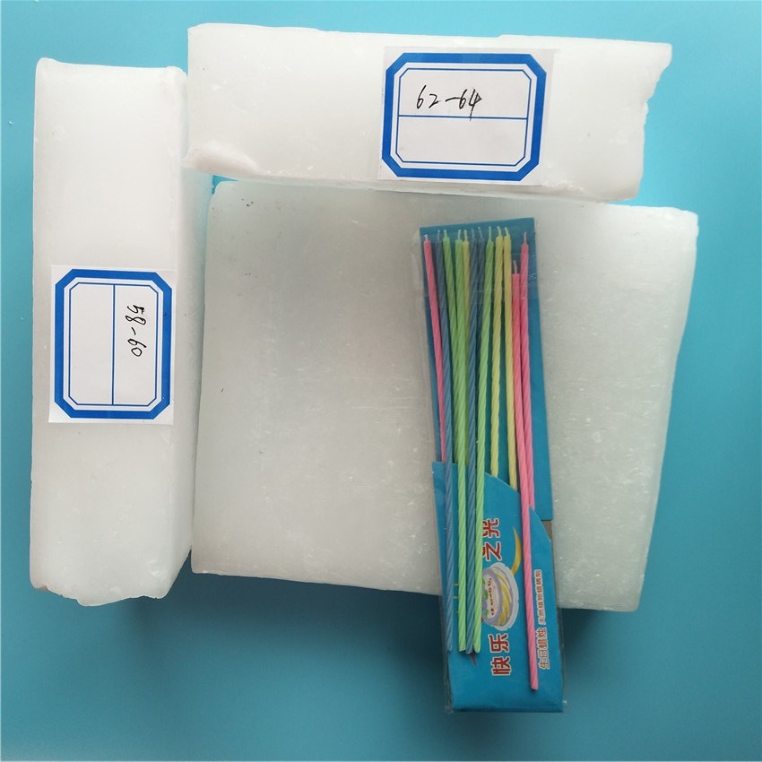 White Slab Form Fully Refined Paraffin Wax for Candle Making