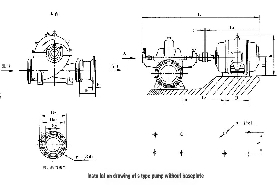 S Series Sea Water Double Suction Centrifugal Pump