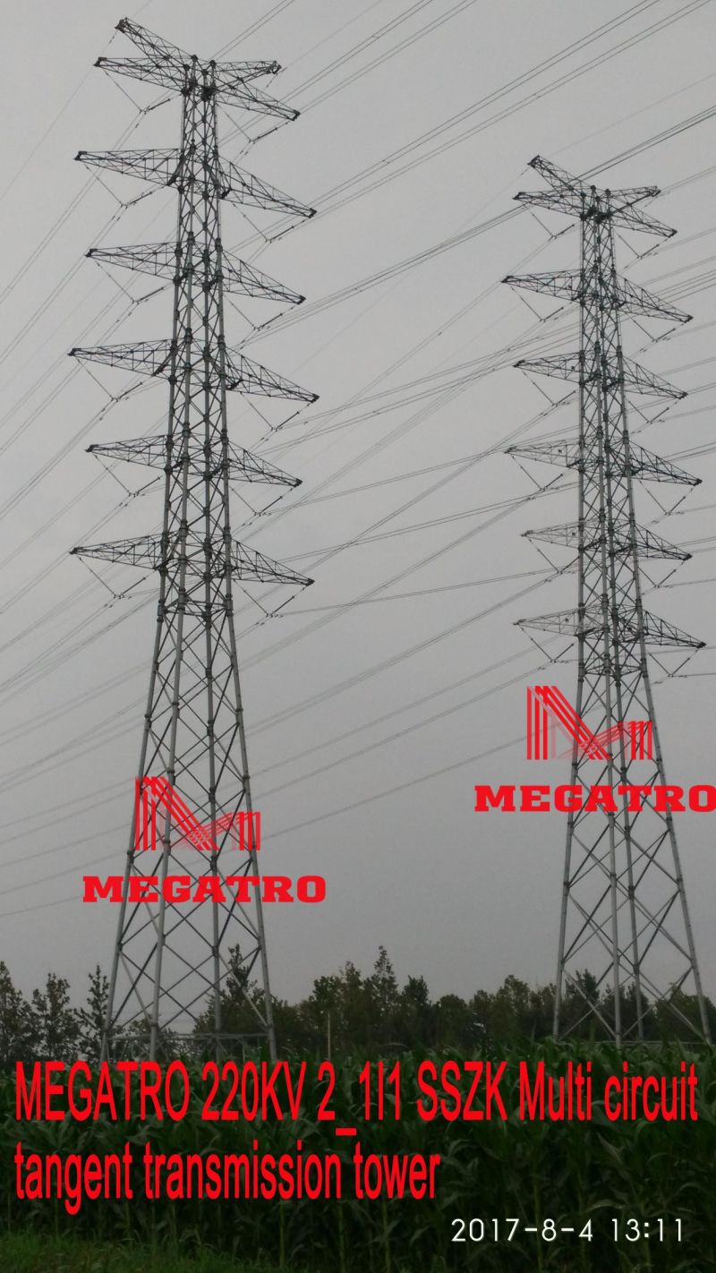 Megatro 220kv 2_1I1 Sszk Multi Circuit Tangent Transmission Tower