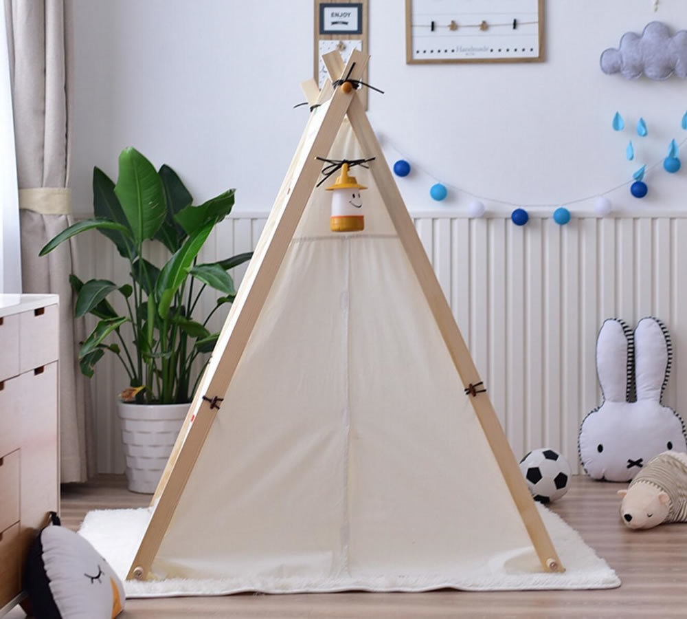 Indoor Canvas Cotton Kids Tent Indian Teepee Tipi Tent