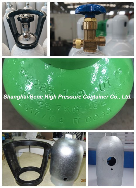 150bar Gas Cylinder Steel Cylinder Oxygen Cylinder with ISO Standard