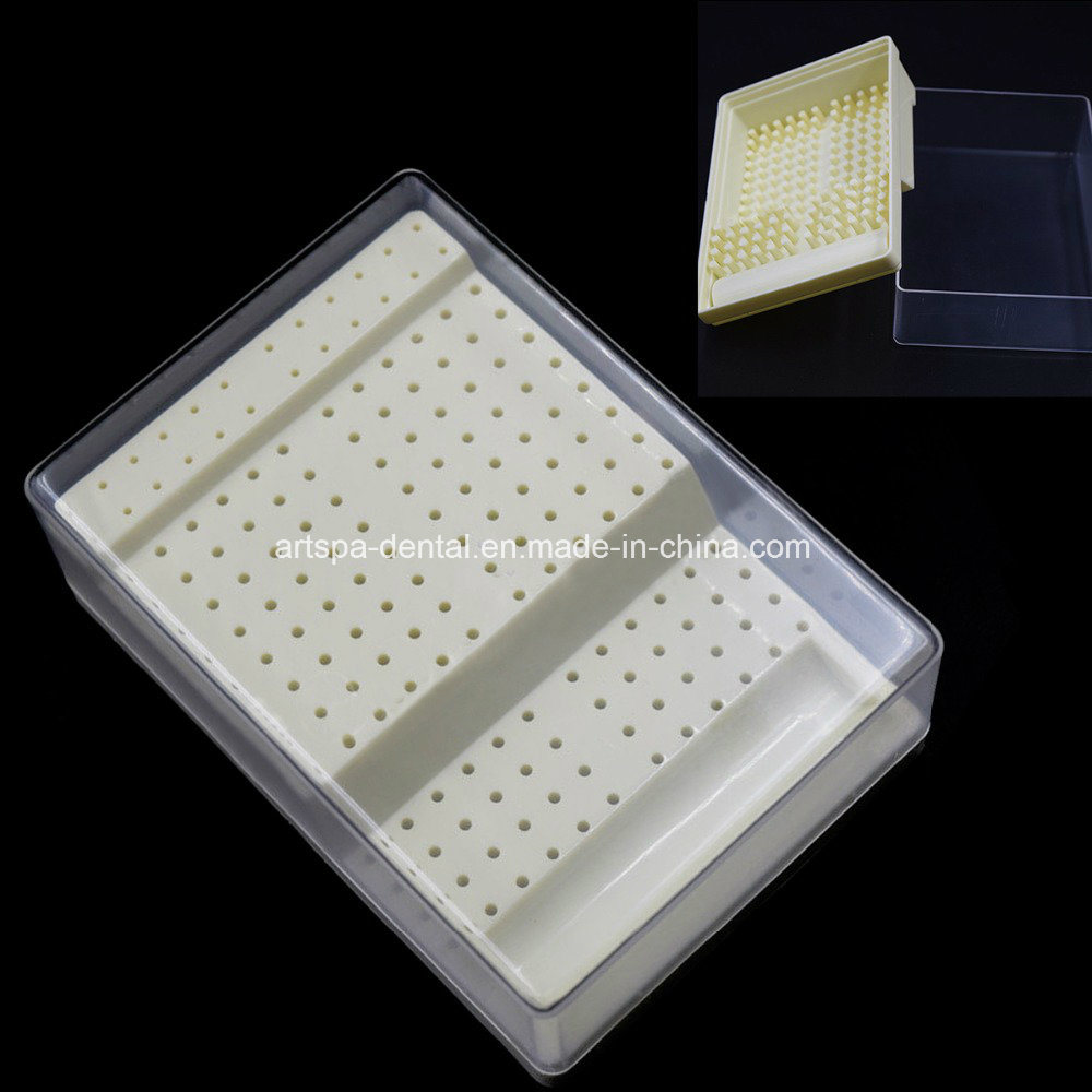 Plastic Dental Bur Case 168 Holes Autoclave Sterilizer Case Disinfection Box