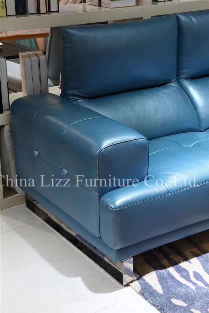 Home Adjustable Lounge L Shape Leather Sofa