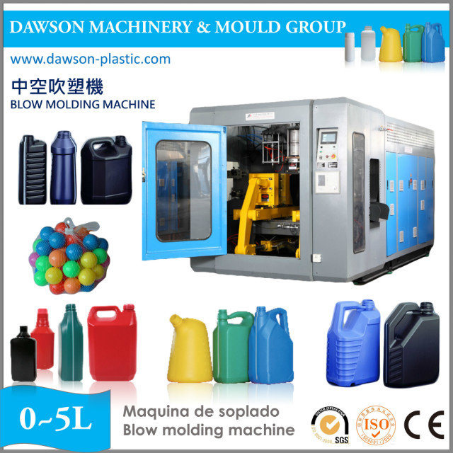 5L HDPE Bottles Automatic Blow Molding Machine with Auto Deflashing