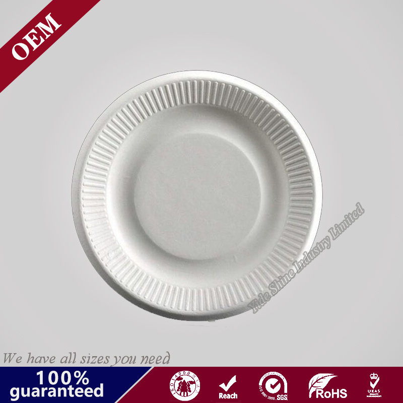 Ecofriendly Paper Pulp Sugarcane Bagasse Oval Plates