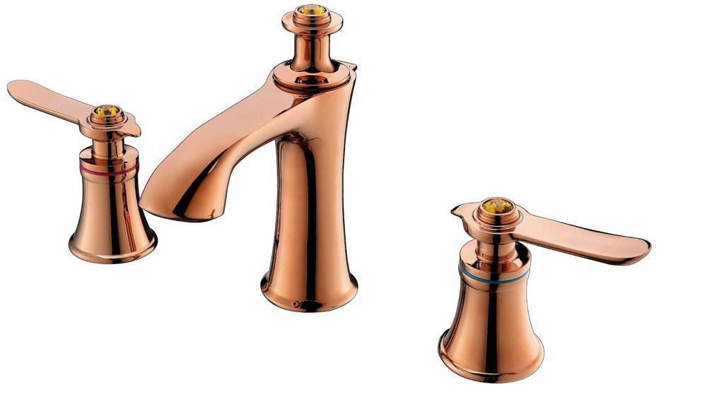 Three Hose Double Lever Bathroom Faucet for Basin