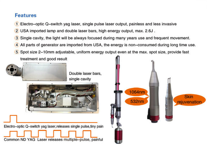 2017 New ND: YAG Laser Tattoo Removal for Hot Sale