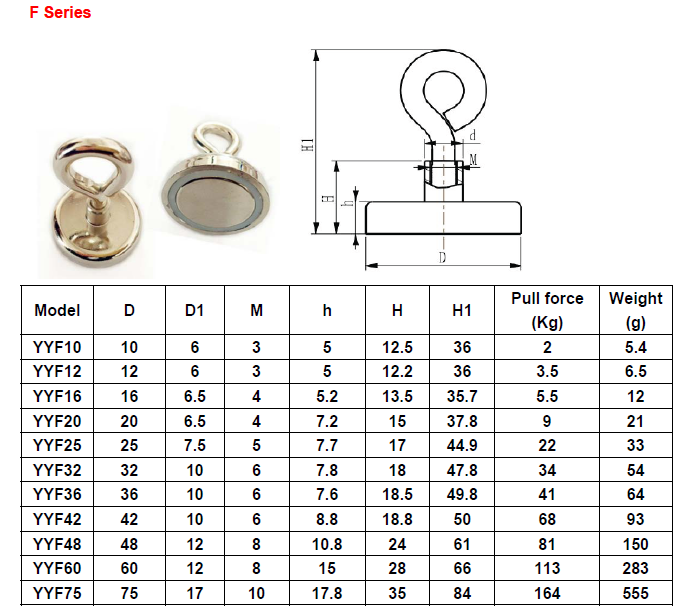 Rare Earth Neodymium Magnet with Hanging Hook