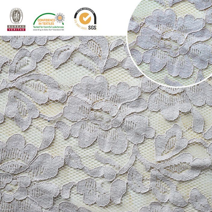 2017 Lace Fabric Floral Pattern Nylon Beautiful and Newest Design Ln10039