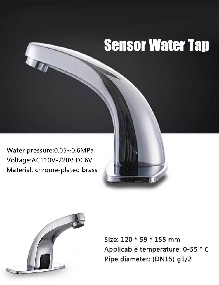 Automatic Touchless Electronic Brass Sensor Faucet Manufacturer Guangzhou