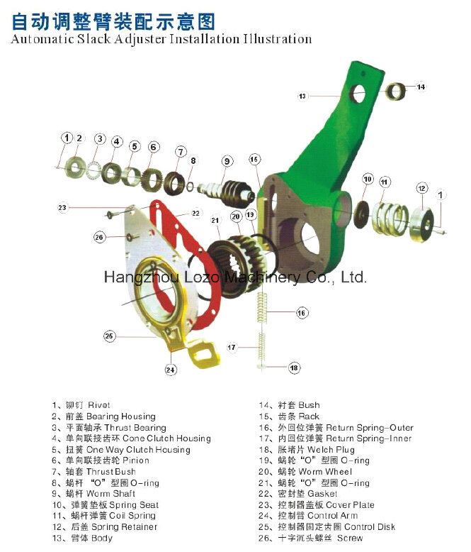 Truck & Trailer Automatic Slack Adjuster with OEM Standard (72538)