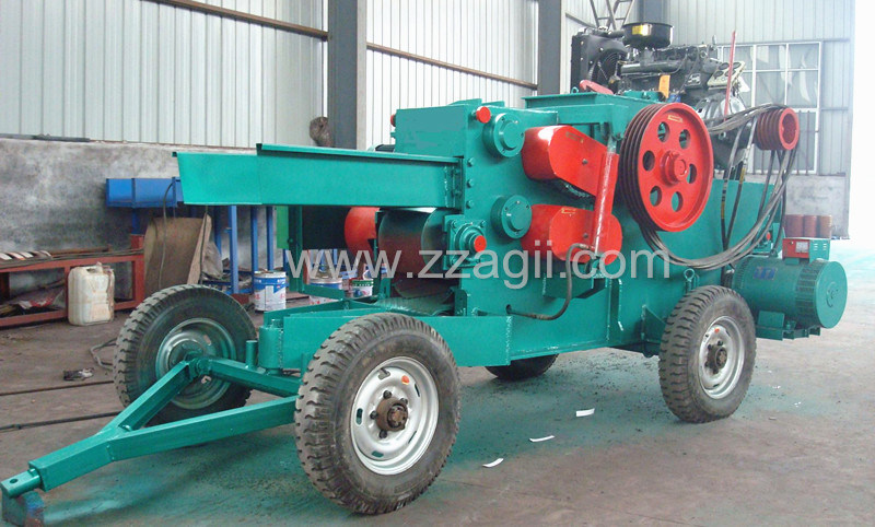 8-12 Tons High Automation Diesel Engine Wood Drum Chipper