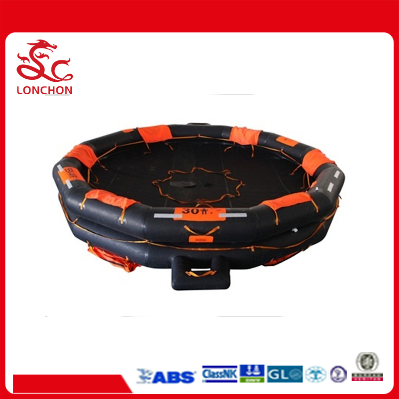 Solas Rubber Open Reversible Inflatable Marine Liferaft with Certificate