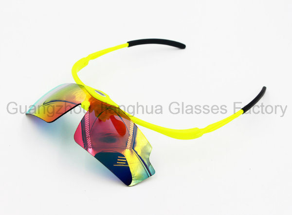 Vintage Hot Polariod Clip on Cycling Glasses China Wholesale Brand Designer Bike Sunglasses Flip Laser Safety Goggles