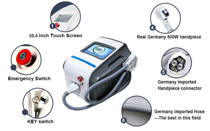 Germany Laser Bars 808nm Diode Laser Depilator