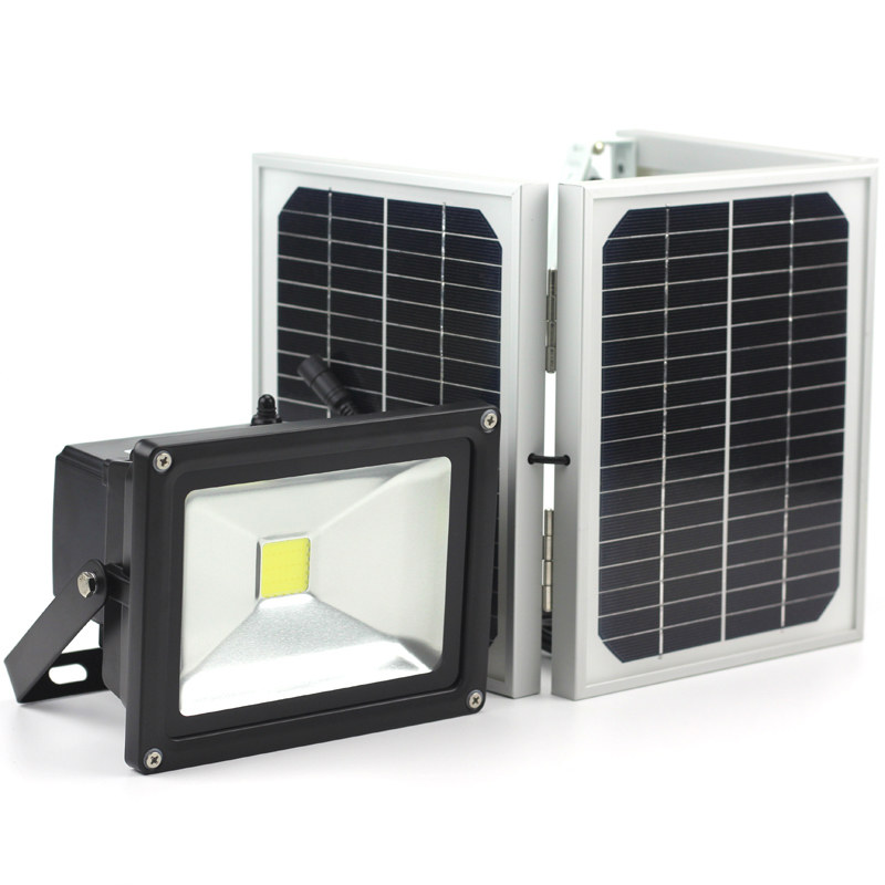 Outdoor Solar LED Floodlight Lamp Waterproof Flood Light with Solar Panel