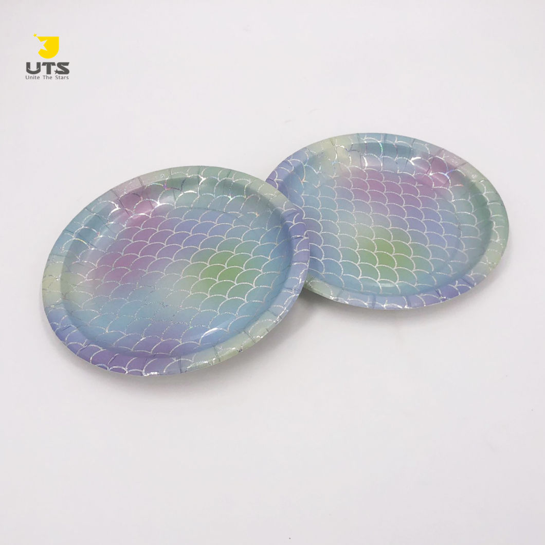 Custom Biodegradable Food Grade Paper Food Plates