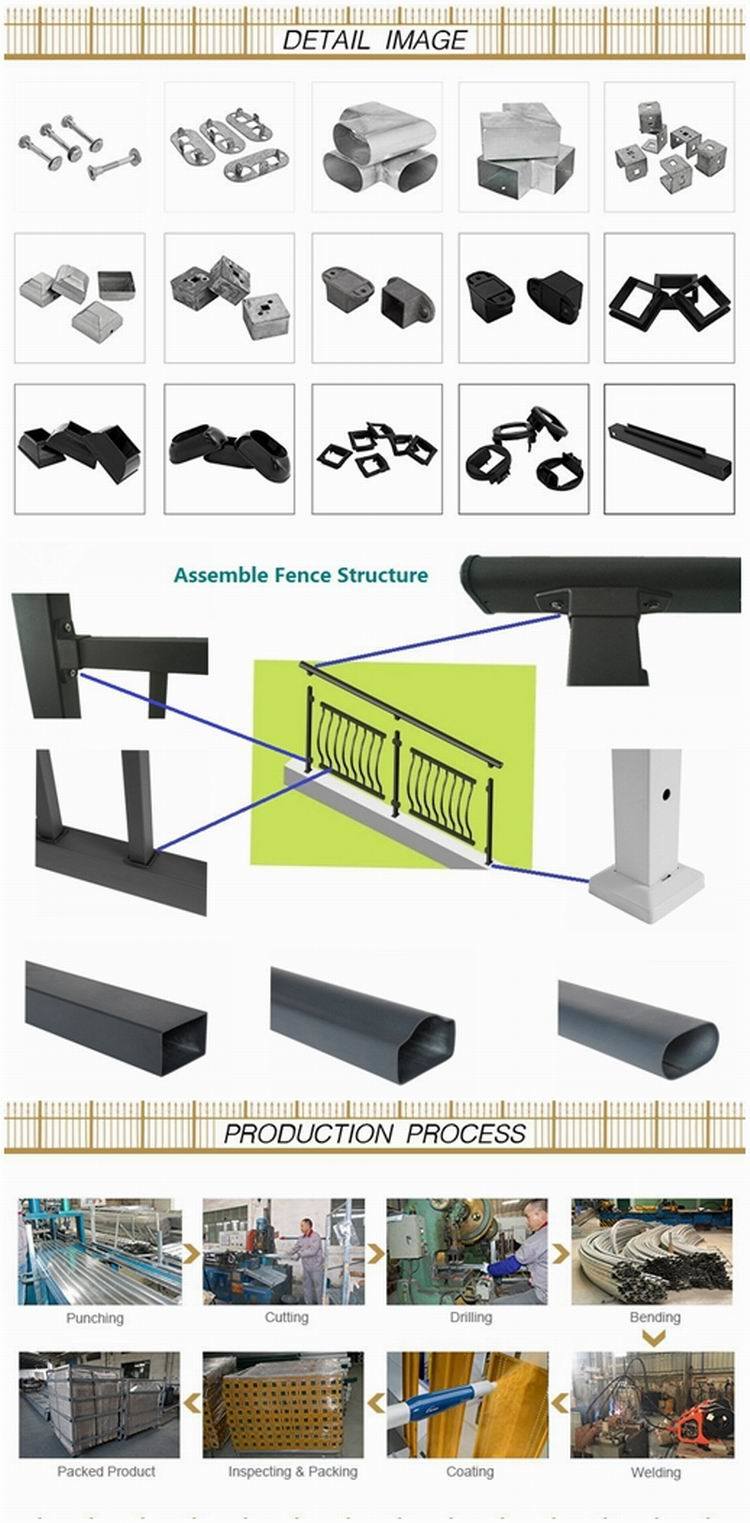 Not Welded Easy Assembled Balcony Fence