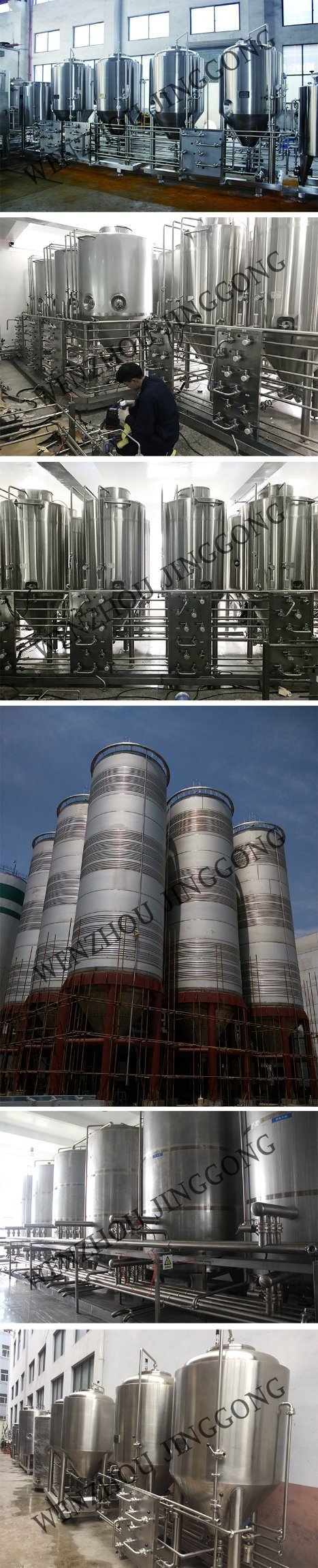 Jacketed Stainless Steel Industrial Mixing Tank / Storage Tank with Agitator