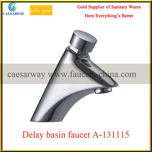 Brass Sanitary Ware Time Delay Cold Water Basin Tap