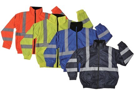 High Visibility Reflective Oxford Safety Padded Jacket