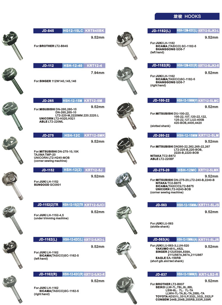 Hooks for Sewing Machine