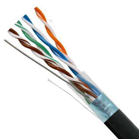 Outdoor Cat5e Network Cable in Black PE