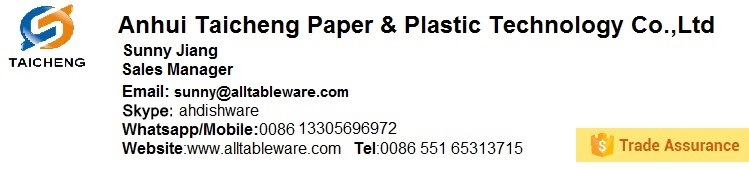 Biodegradable Disposable Paper Tableware Bagasse 500ml Round Bowl