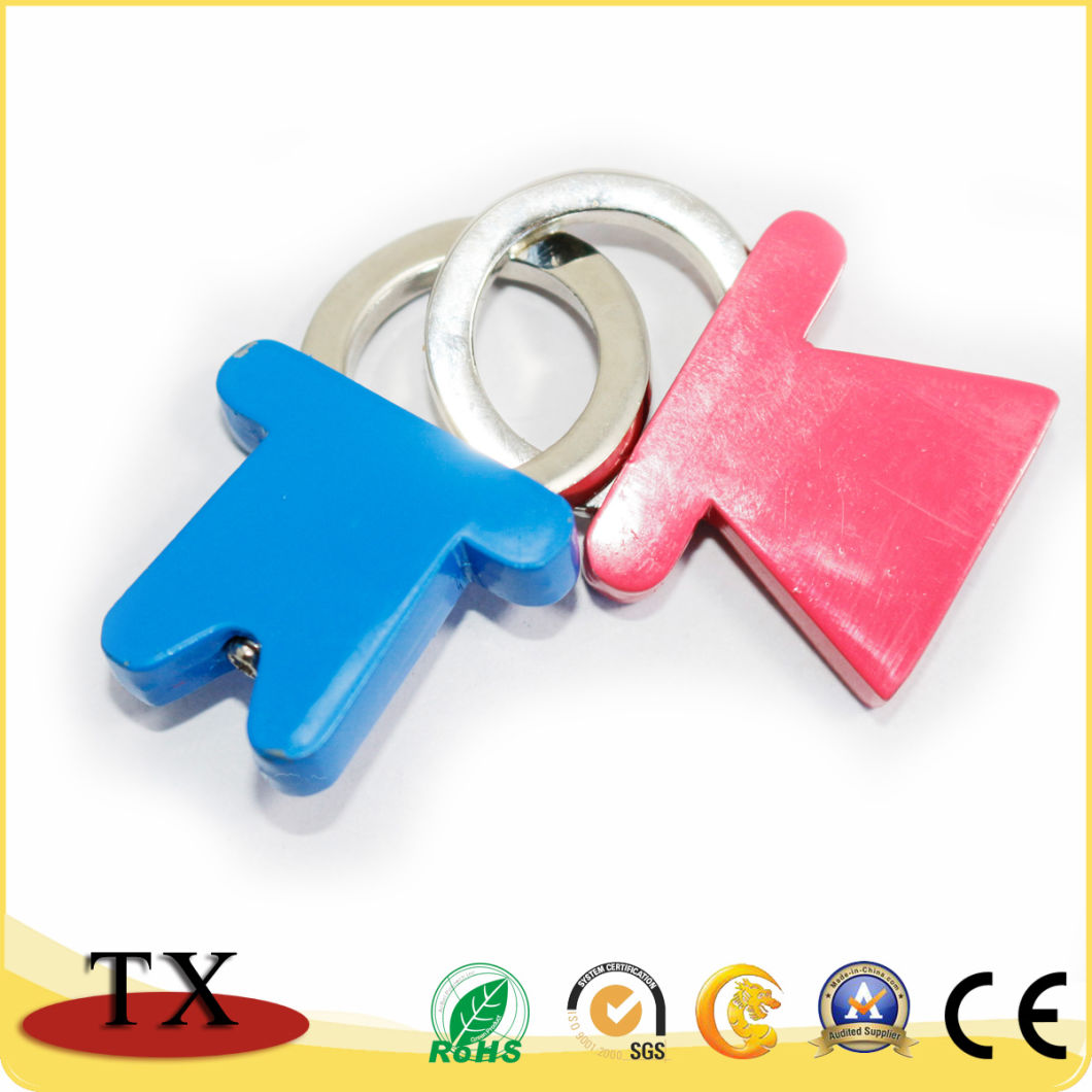 Customized Lovers Ring-Pulls Metal Zinc Alloy Key Chain