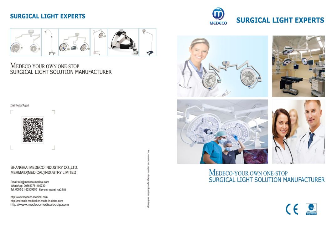 II Series LED Medical Theater Light/Surgical, Operation Lamp (ROUND BALANCE ARM, II SERIES LED 700/700)